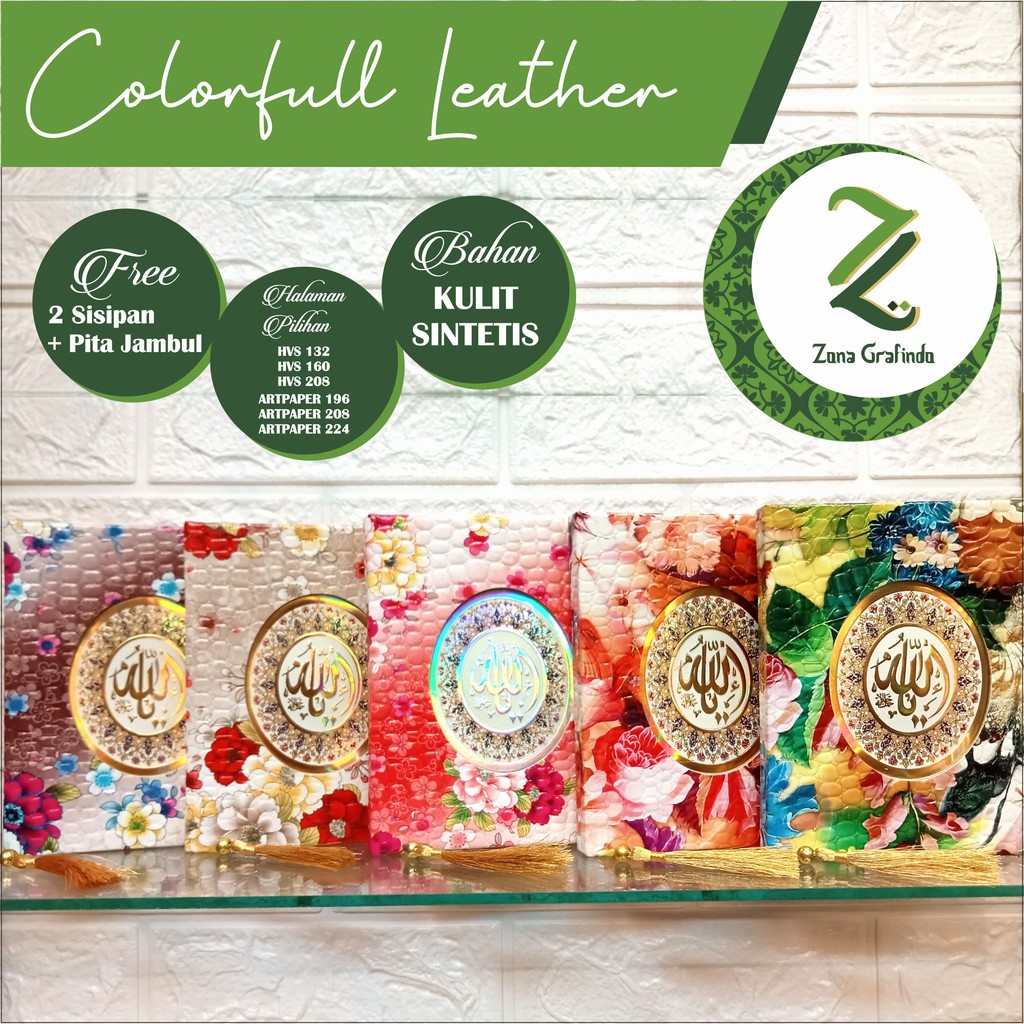 Cetak Buku Yasin dan Tahlil Hard Cover Kulit Colorfull