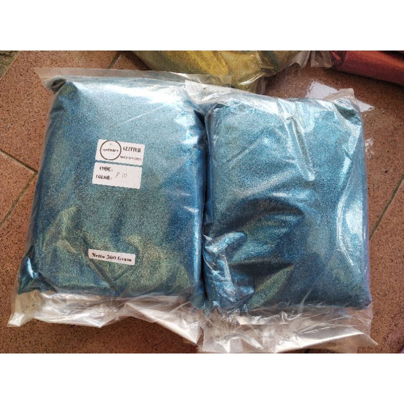 SERBUK GLITTER ANEKA WARNA BIRU / GLITTER BIRU