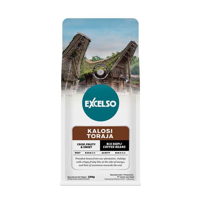 

Coffee Excelso Kalosi Toraja Biji kopi 200gr