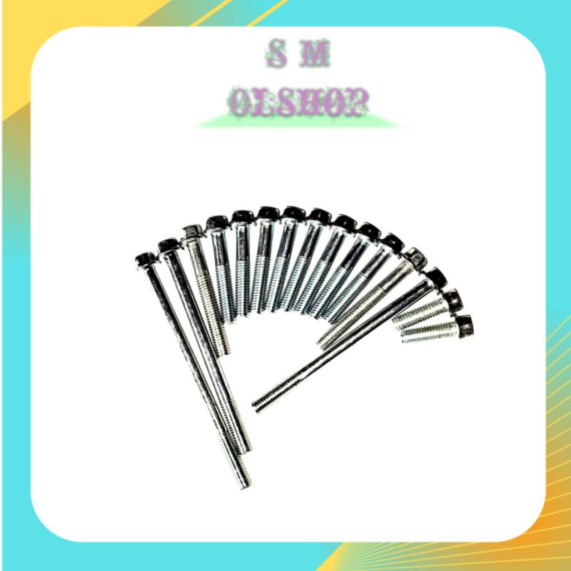 1 SET BAUT BLOK CVT MIO J BAUT BLOK CVT MIO M3 BAUT BLOK CVT MIO SOUL MIO GT MIO M3 XRIDE 125 XEON FINO BAUT BLOK MESIN CVT XRIDE 125 XEON FINO MIO J MIO SOUL MIO GT MIO M3 UKURAN M6