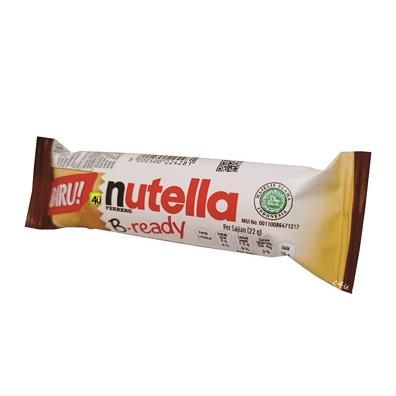 

Ferrero Nutella B-READY - Wafer Krim Cokelat Hazelnut - 22gr