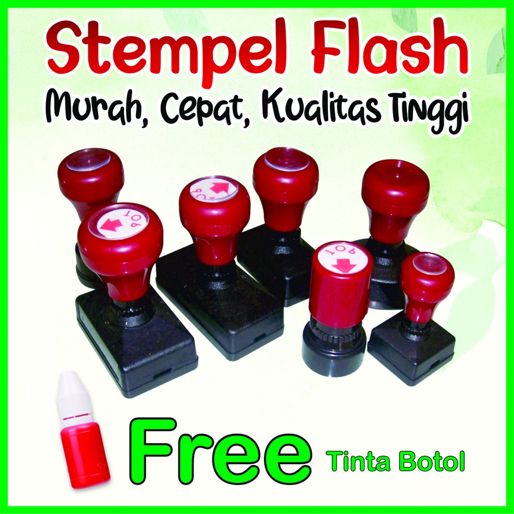 Jual Stempel Flash Stempel Logo Stempel Lunas Stempel Nama Stempel