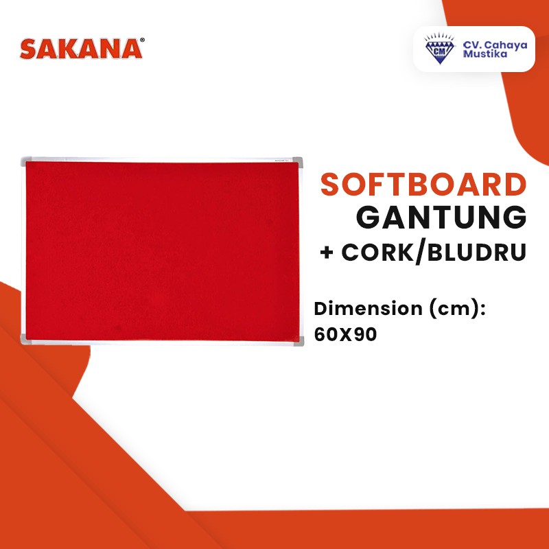 

Jual Papan Softboard Papan Pin Cork Sakana Uk 60x90 Di Malang