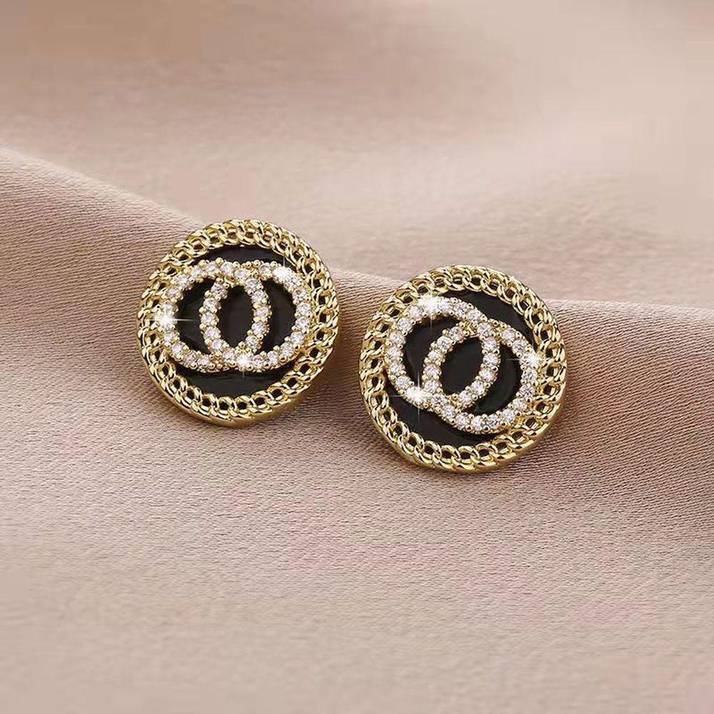 NEEDWAY Women Stud Earrings Party Vintage Untuk Hadiah Gadis Zirkon Menjuntai Drop Earrings