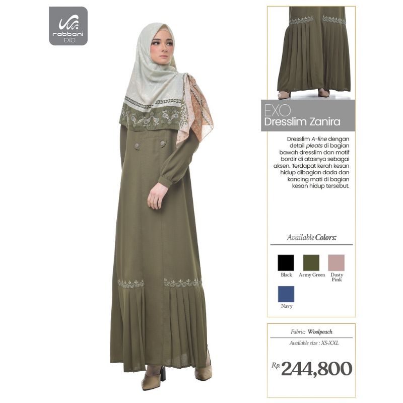 RABBANI - EXO DRESSLIM ZANIRA - GAMIS MURCE