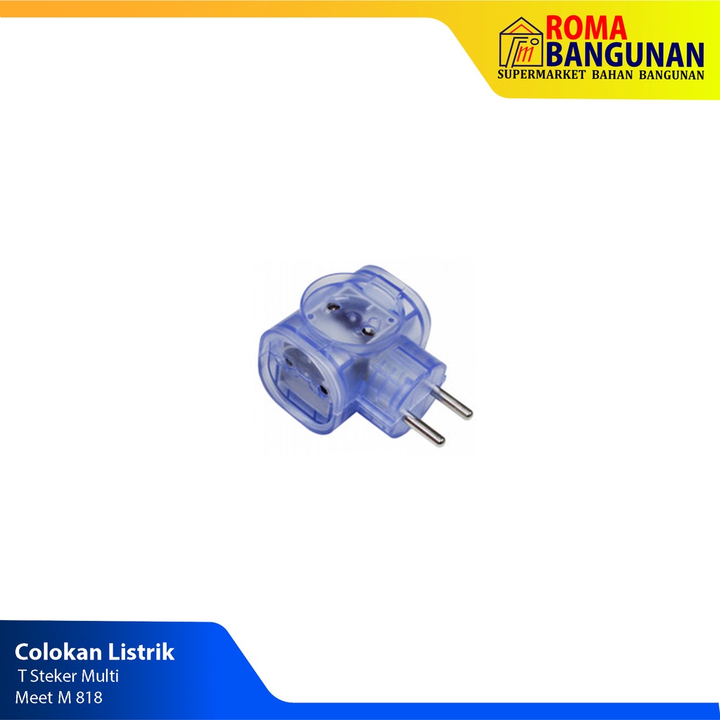 Meet Colokan Listrik T Steker Multi T TR M-818 M 818