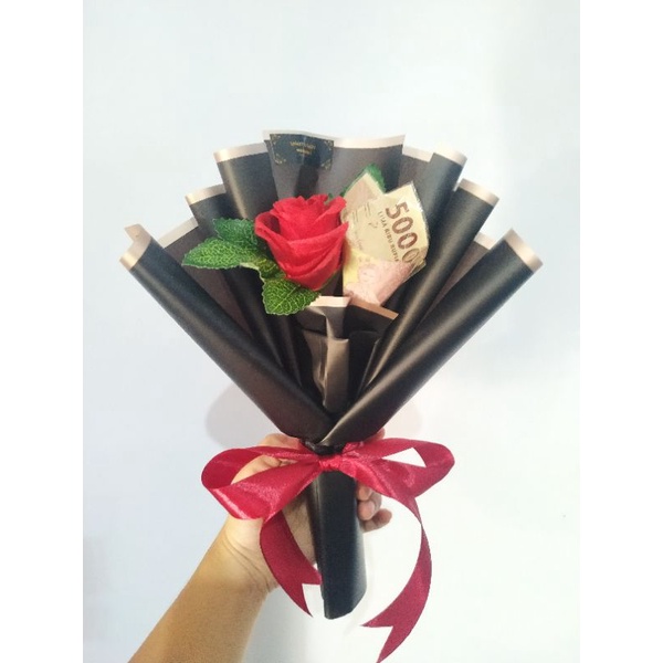 buket bunga mix uang mini