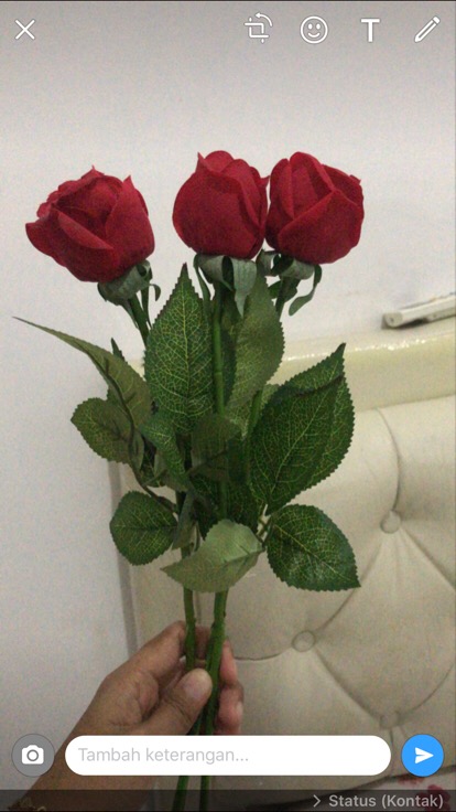 Af05 Kuncup Bunga Mawar Artificial Setangkai Mawar Cantik