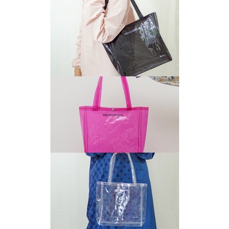 Tote bag anti air bahan PVC | Tas transparan | Jelly Bag