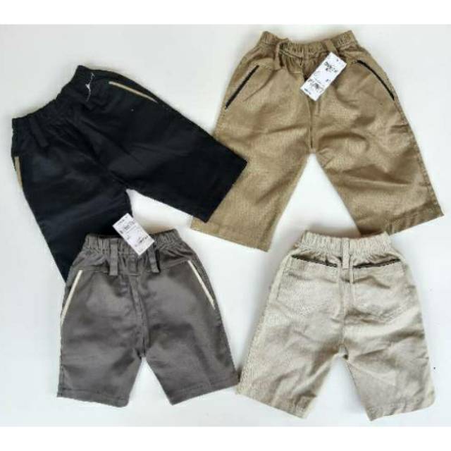 4-7 Tahun Celana Chino Pendek Anak Katun Twill Celana Anak Cewe Cowo