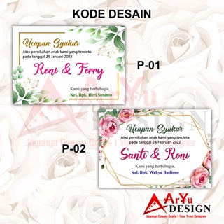 Jual TASYAKURAN / KARTU / STICKER / LABEL NASI KOTAK / UCAPAN SYUKUR ...