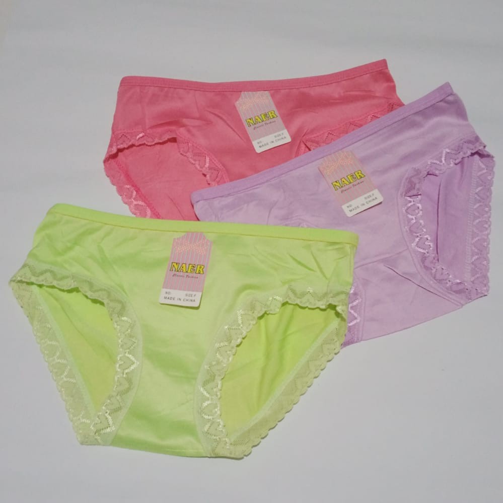 3 PCS CD CELANA DALAM KANCUT CANGCUT WANITA REMAJA SD-SMP TERBARU TERLARIS