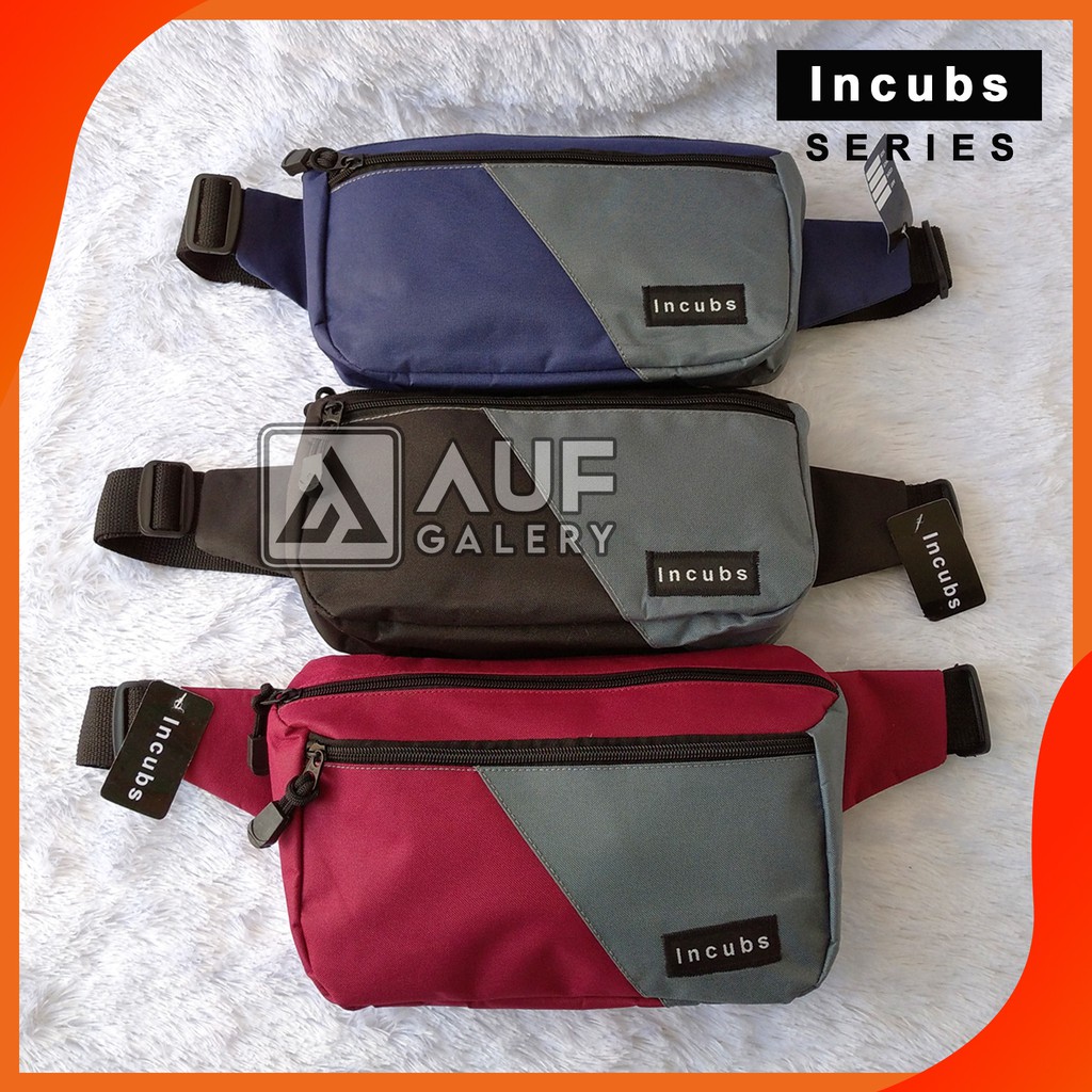 Tas Slempang Pria Wanita Incubs Jack Original Distro Kekinian | Tas Selempang Pinggang | Slingbag Pria Premium | Tas Selempang Cowok Murah | Waistbag Pria Keren | Tas Pria Murah | Tas Dada Pria