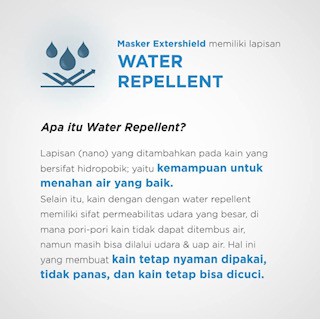 MASKER KAIN EXTERSHIELD 100% KATUN NON MEDIS 3 PLY PAKET UKURAN DEWASA