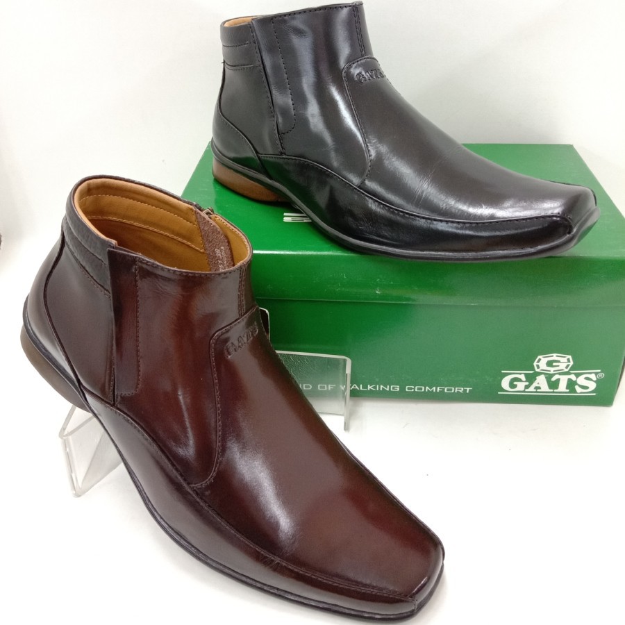 Sepatu pantofel Boot kulit  GATS ZU 051 Original  by gats