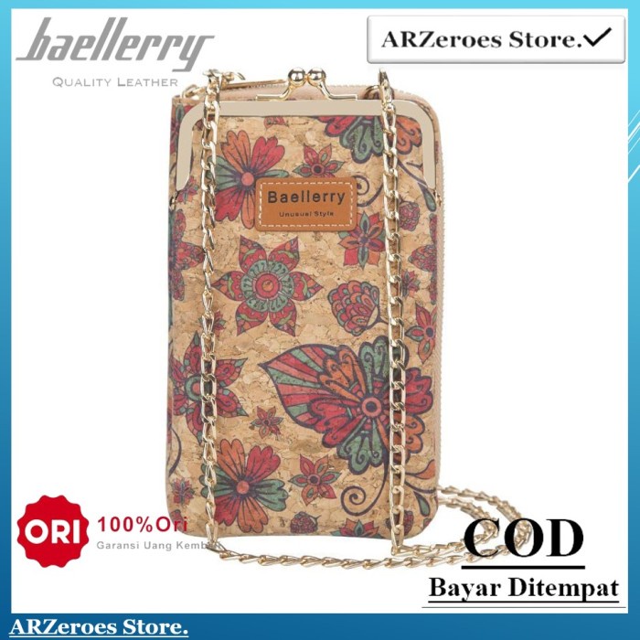 dompet hp wanita Wanita Original Baellerry t N8595 Tas Selempang Wanita - 002-212 F5Y4 tas hp wanita