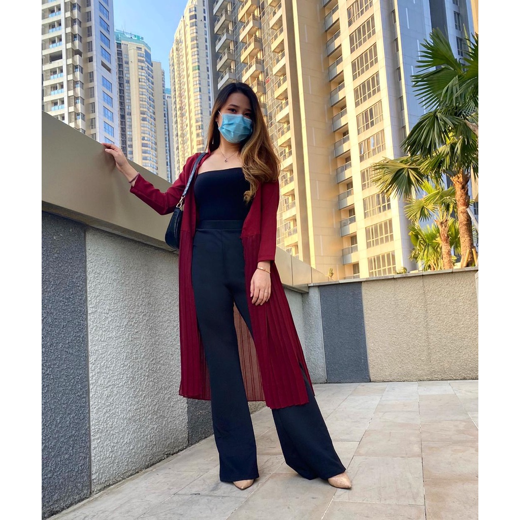 CARDIGAN PRISKET POLOS / OUTERWEAR FASHION WANITA TERBARU 2022 KEKINIAN MODERN PREMIUM