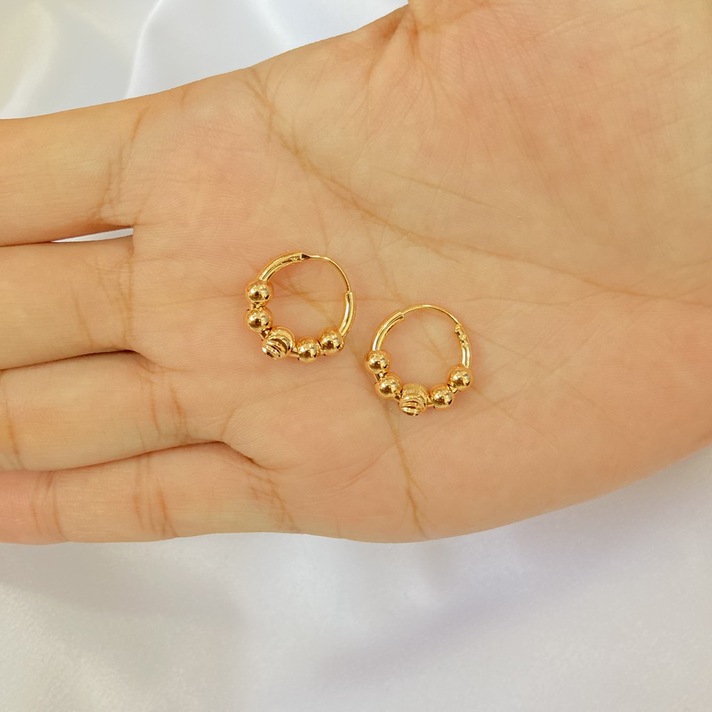 Anting Anak Gipsy Polos Lapis Emas Aksesoris Perhiasan