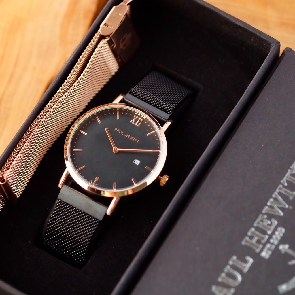 SIGNOLA - Jam Tangan Pria Rantai Pasir Magnet Free Box + Rantai Pasir