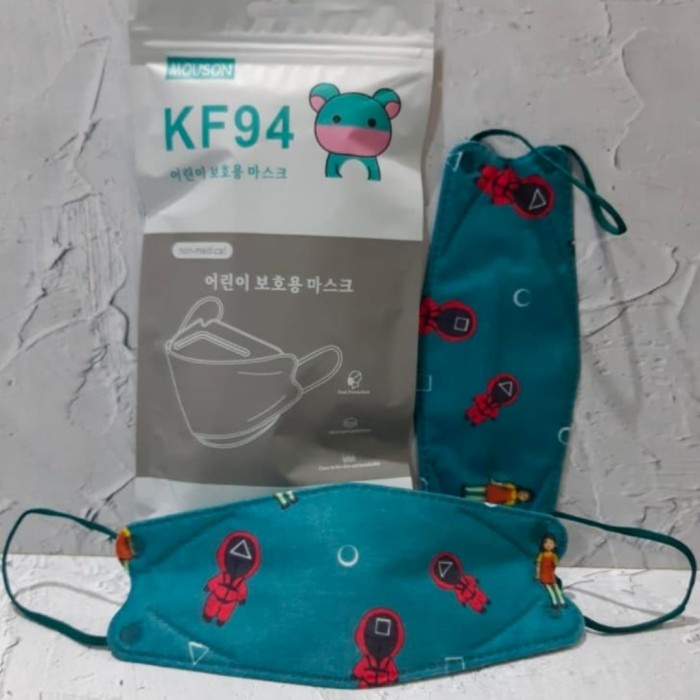 Masker KF94 Kid / Anak BTS Sachet isi 10pcs Motif CAMPUR/mix facemask