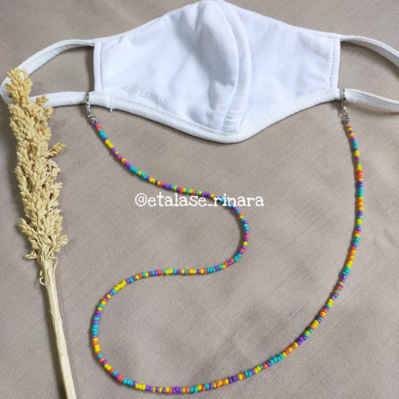 kalung masker / tali masker / lanyard masker / strap masker hijab / bisa untuk gelang dan kalung