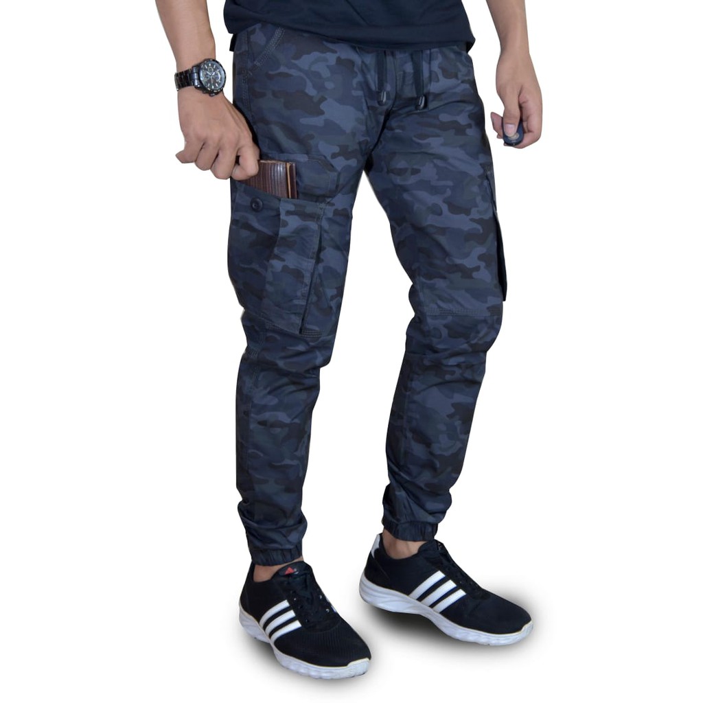 CELANA CARGO JOGGER PANJANG CAMO LORENG  ARMY | CELANA KARGO JOGER PDL HIKING GUNUNG OUTDOOR PREMIUM