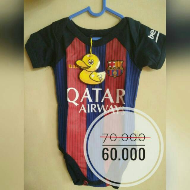 Jersey Bola Anak Bayi Barca Barcelona Model Jumper