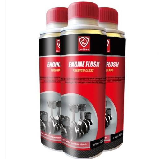 LionShield Engine Flush Premium Class 250ml cairan penguras oli mesin