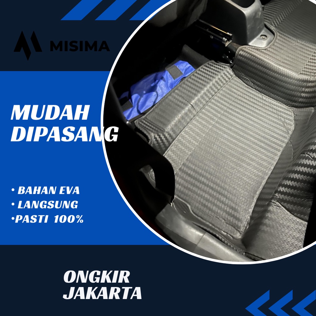 Karpet Mobil / Car Mats 5D AGYA Motif Carbon Premium