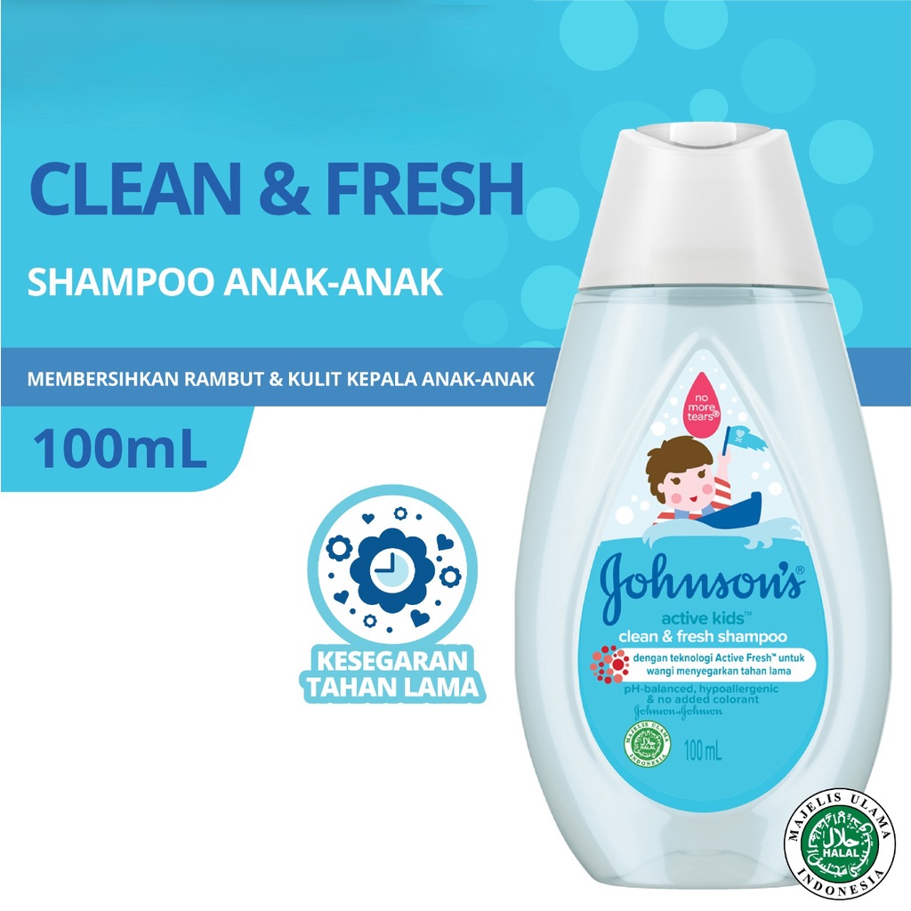 Johnsons Baby Shampoo Gold / Soft &amp; Smooth / Active Fresh / Active Kids 100ml + Bubble Wrap / Toko Makmur Online