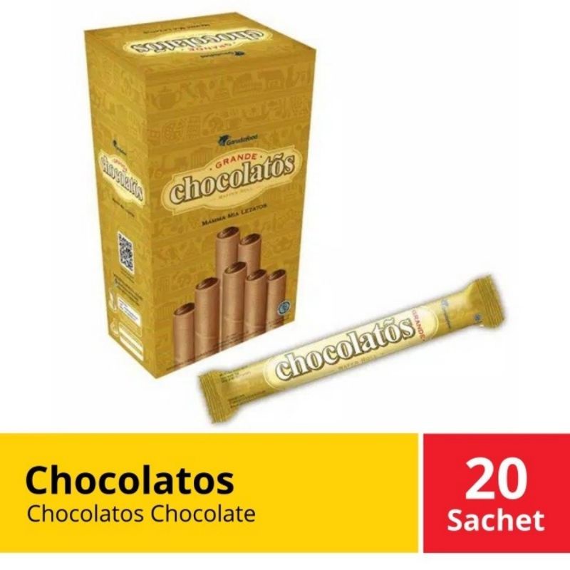 Chocolatos Wafer Roll Long 20 x 16gr