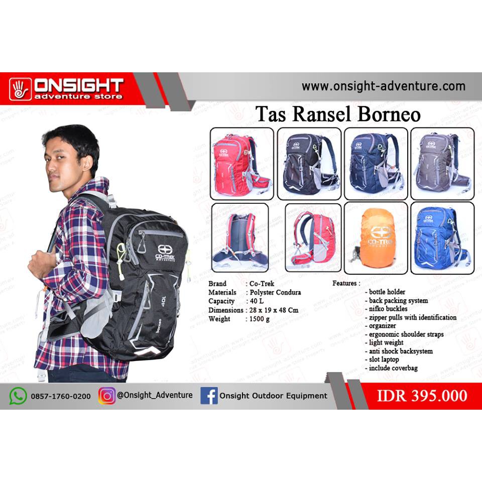 Tas Ransel Co-trek Borneo
