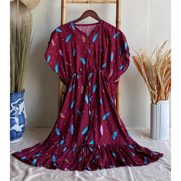 (BISA COD) Daster Serut / Baju Viral / Daster Busui / Daster Kekinian / Daster Viral Jumbo