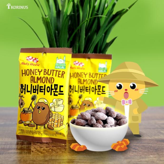 

NUTS HOLIC Honey Butter Almond 1 PACK (isi 8 pcs) 30gr