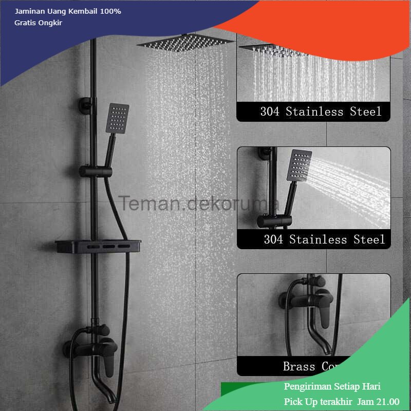 TD - RUM JING PAILANG Shower Mandi Bathroom Faucet Bathup Mixer 3 Way - B002