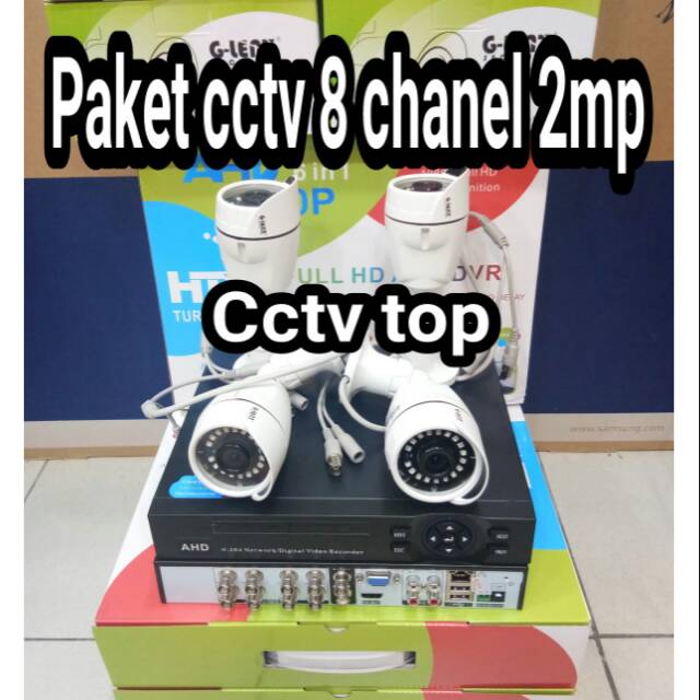 PROMO PROMO PAKET CCTV AHD 8 CHANEL 2MP FULL HD 1080P LENGAKAP TINGGAL PASANG