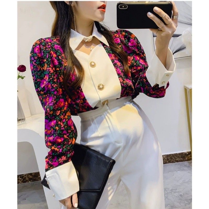 MDLV ~ 2469 Xaviera Blouse Premium Blouse Import Blouse Satin Atasan Import Baju import wanita Fashion Import