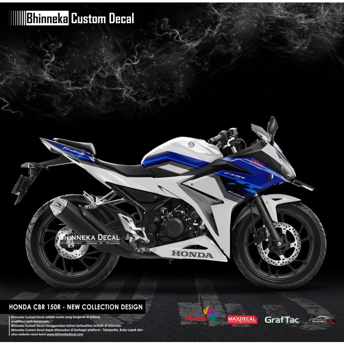 DECAL REGULER CLASS CBR 150 R HRC PUTIH