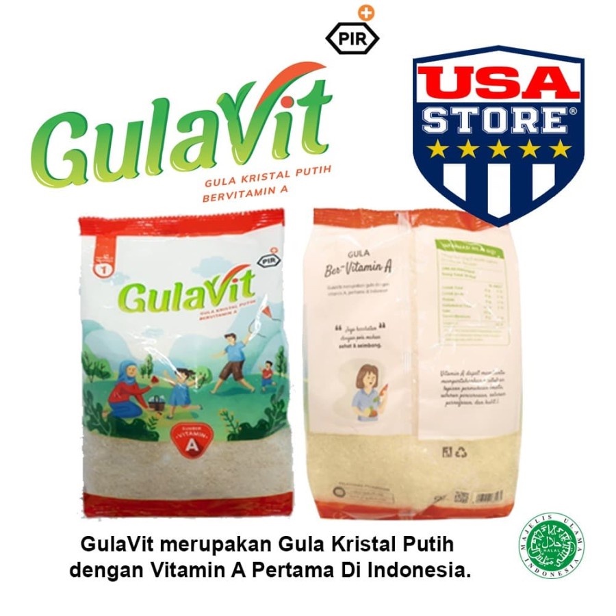 Jual Gula Gulavit Gula Kristal Putih Dengan Vitamin A Gula Pasir Sehat Gula Vit Kesehatan 1 Kg 0475