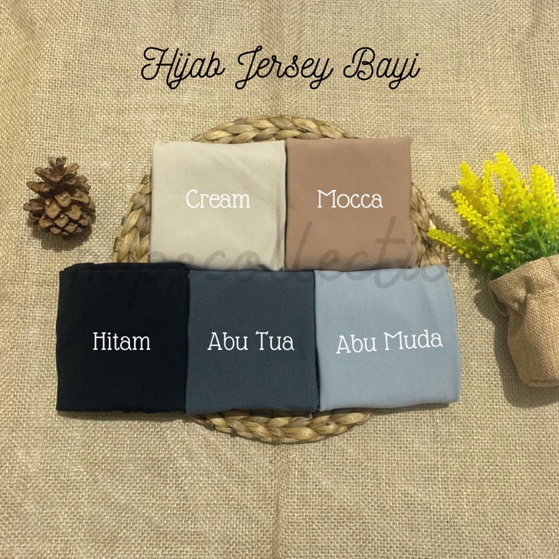 NC - Hijab Jersey Balita / Hijab Jersey Bayi / Hijab Instant Jersey