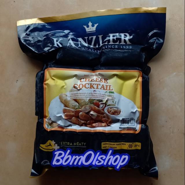 

Sosis Cocktail Cheese Kanzler 500gr kemasan baru