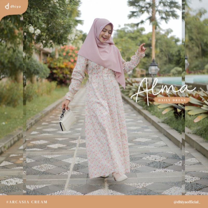 COD Alma Dress by Dhiya Official/ dress cantik