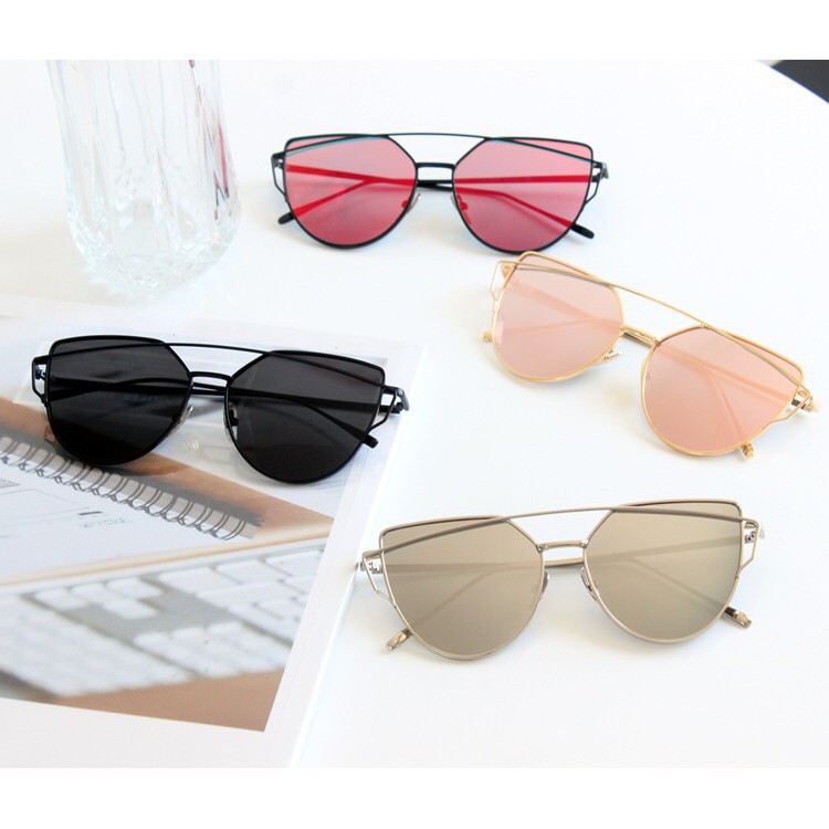 MJS 211 - ( 19-1 ) KACAMATA Lensa Oversize Cat Eye Sunglasses Women