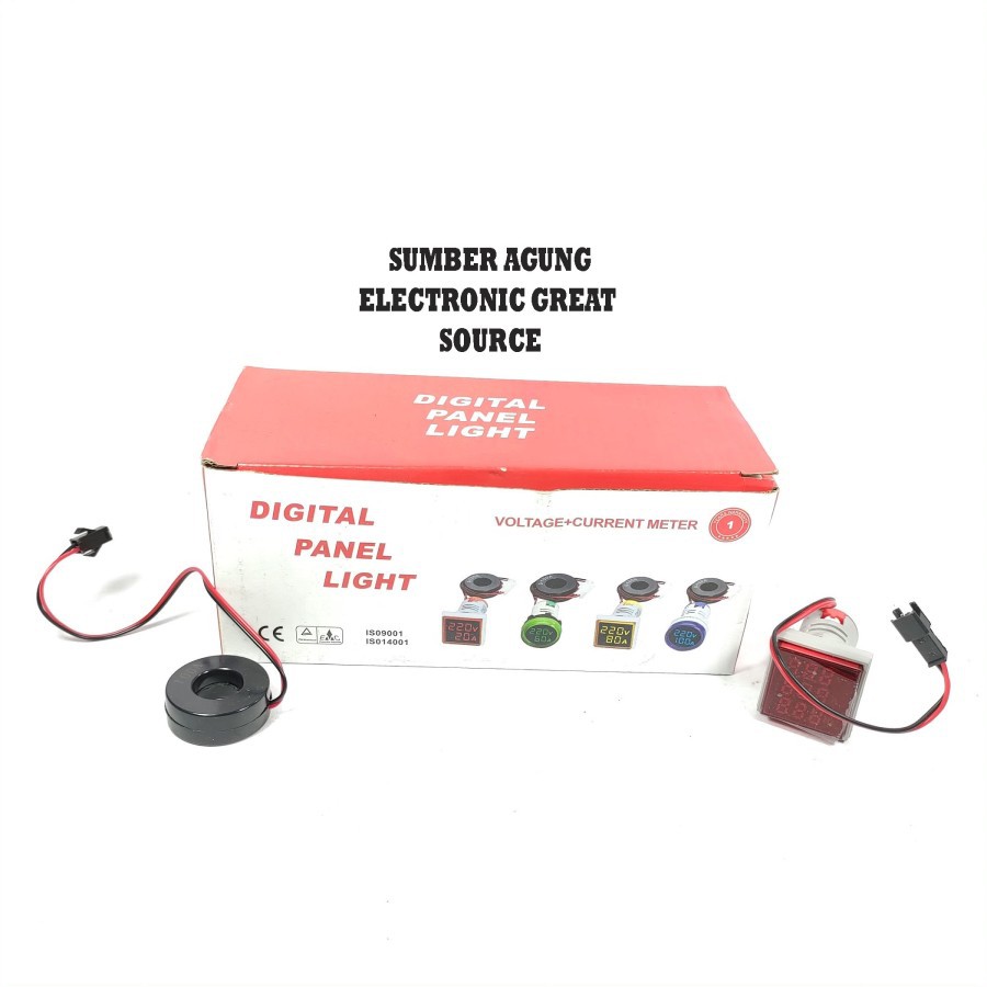 Shemsco AD101 Digital Panel Light Voltage Current Meter Ampere Frequen