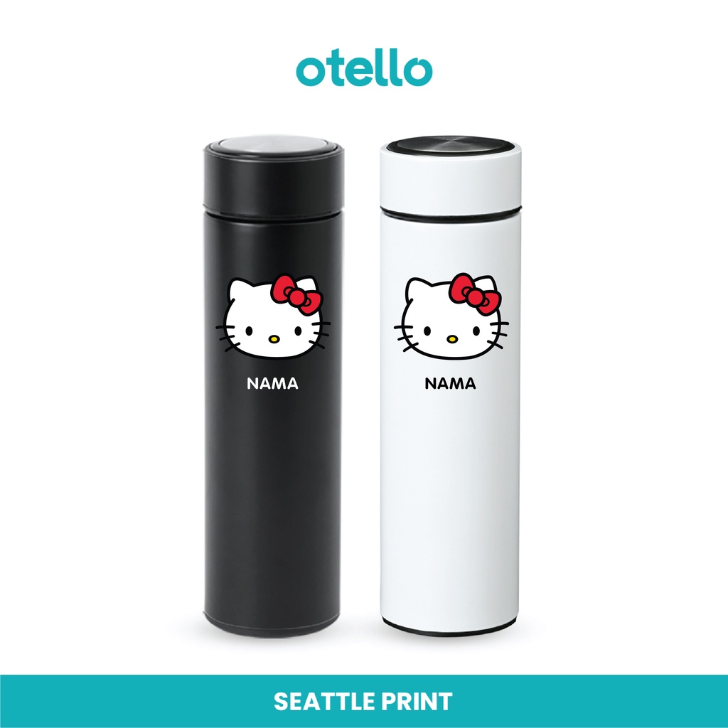 Custom Tumbler Hello Kitty Botol Minum Stainless UV Print Lucu Vacuum Flask Tahan Panas Tamblr Thumbler