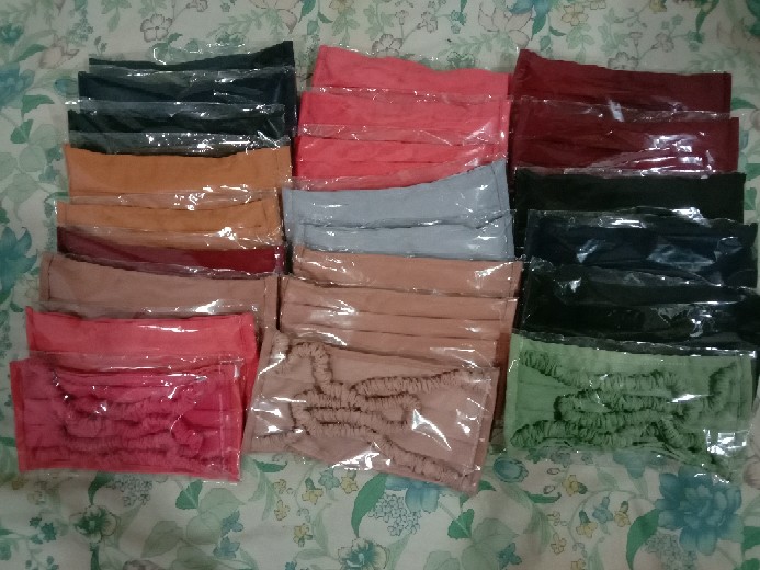 Masker Kain 2ply Bisa Isi Tisu Karet Hijabloop