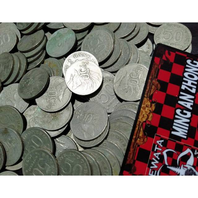 Uang Kuno Lama Antik Koin Indonesia Rp.50 Cendrawasih tahun 1971