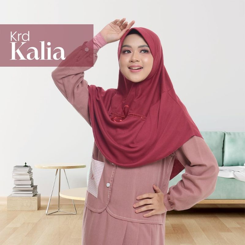 Kerudung Rabbani Kalia Pita Serut Depan