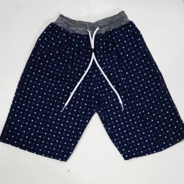 Celana kolor pendek motif rip printing xxxl jumbo