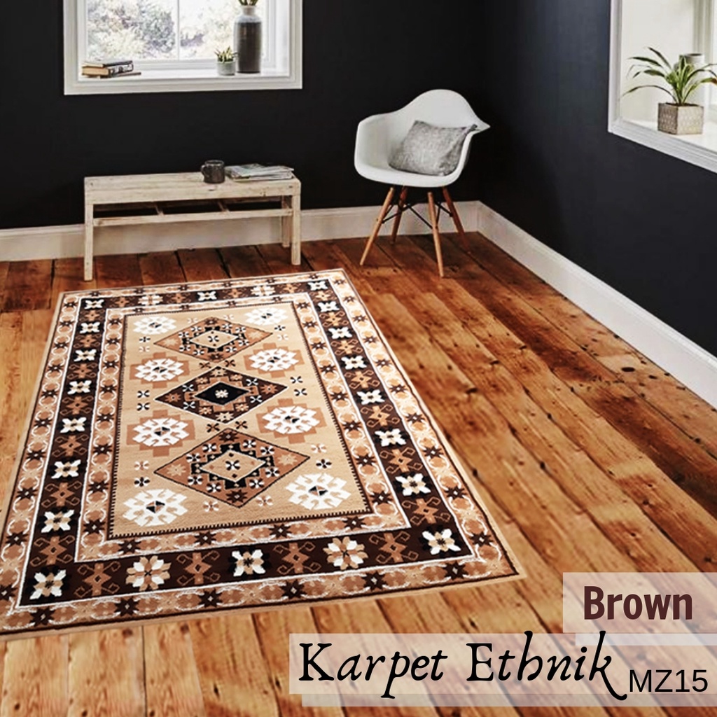 MIRZAE Karpet Lantai 160x210 MZ15 Brown